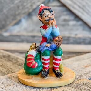 Santa’s Helper Doll Maker Limited Edition Figurine-Christmas Decor-Holiday-4”H